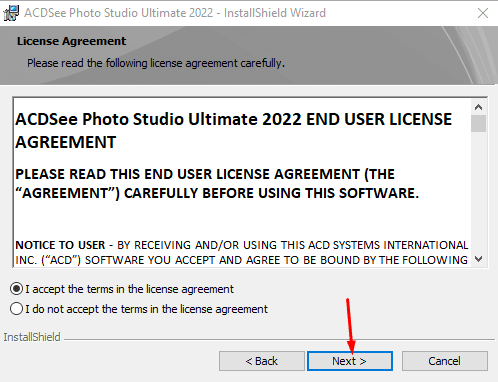 Instructions for installing and activating ACDSee Photo Studio Ultimate 2022