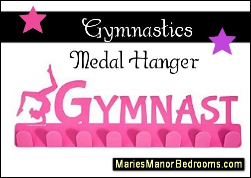 Gymnastics  Medal Hanger Gymnastics bedroom decor Gymnastics bedroom ideas girls sports