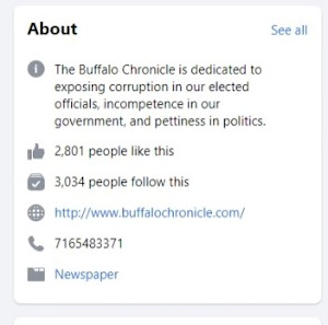 Click on pic - New York's "The Buffalo Chronicle"