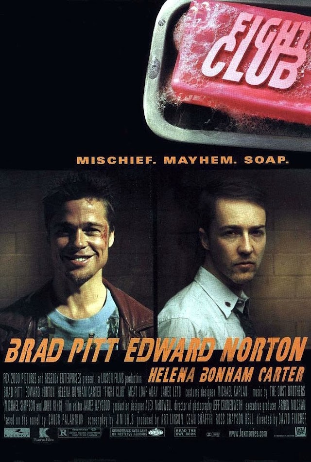Film Fight Club - Sala de lupte (1999) cu Brad Pitt si Edward Norton