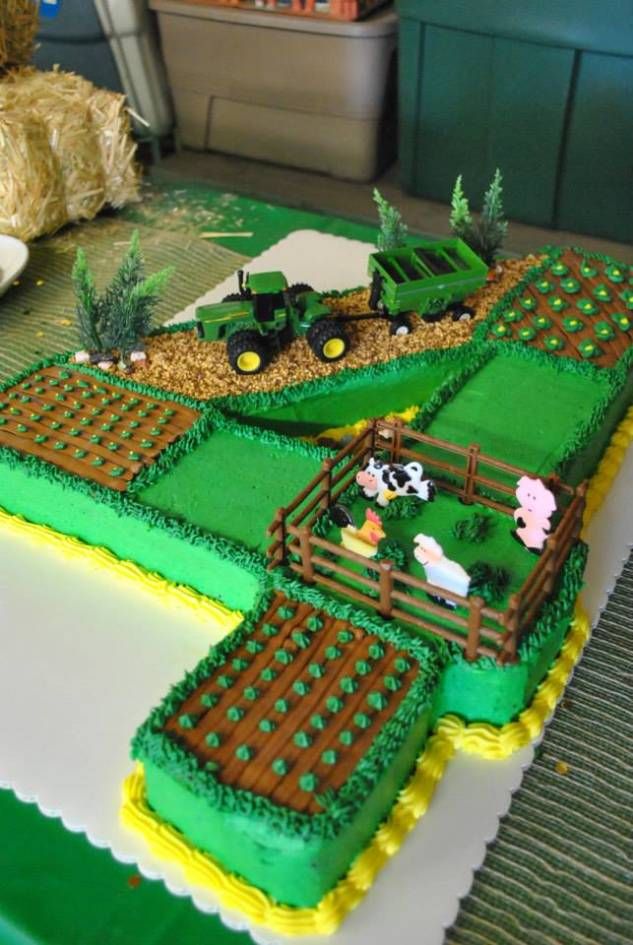 farm birthday cake ideas