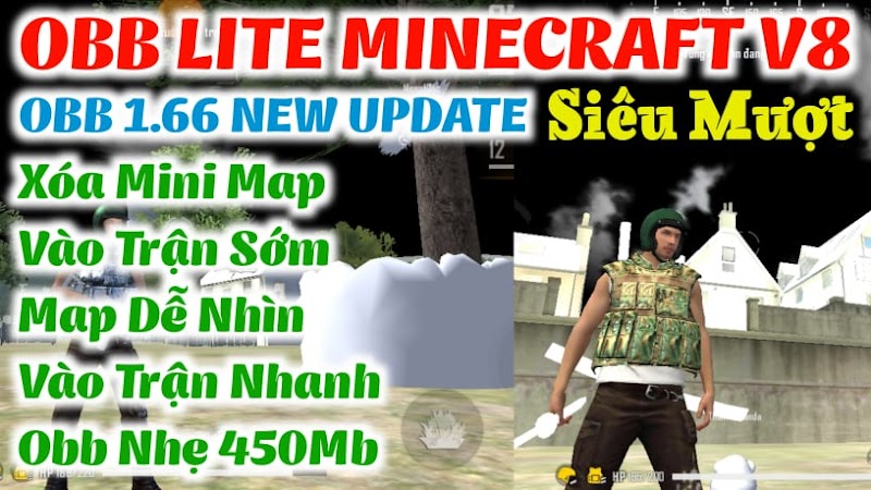 UPDATE OBB LITE MINECRAFT V8 450MB SIÊU VIP MAP ĐẸP VÀO TRẬN SIÊU NHANH KÉO TÂM CỰC MƯỢT KHÔNG LAG