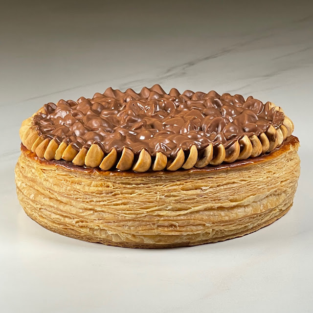 galette des rois chocolat noisette façon François Daubinet sèche cheveux Valrhona conseils feuilletage