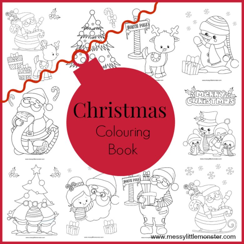 Printable Christmas colouring book