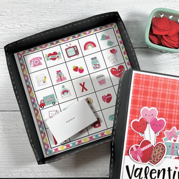 Handmade Valentine Bingo Game with Box