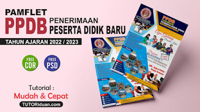 Desain Pamflet Pendaftaran Siswa Baru