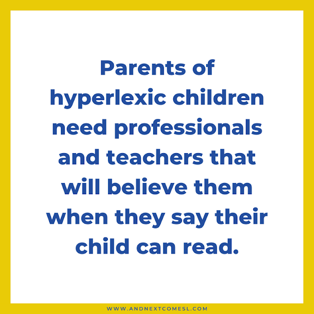 Mistakes professionals make when it comes to hyperlexia