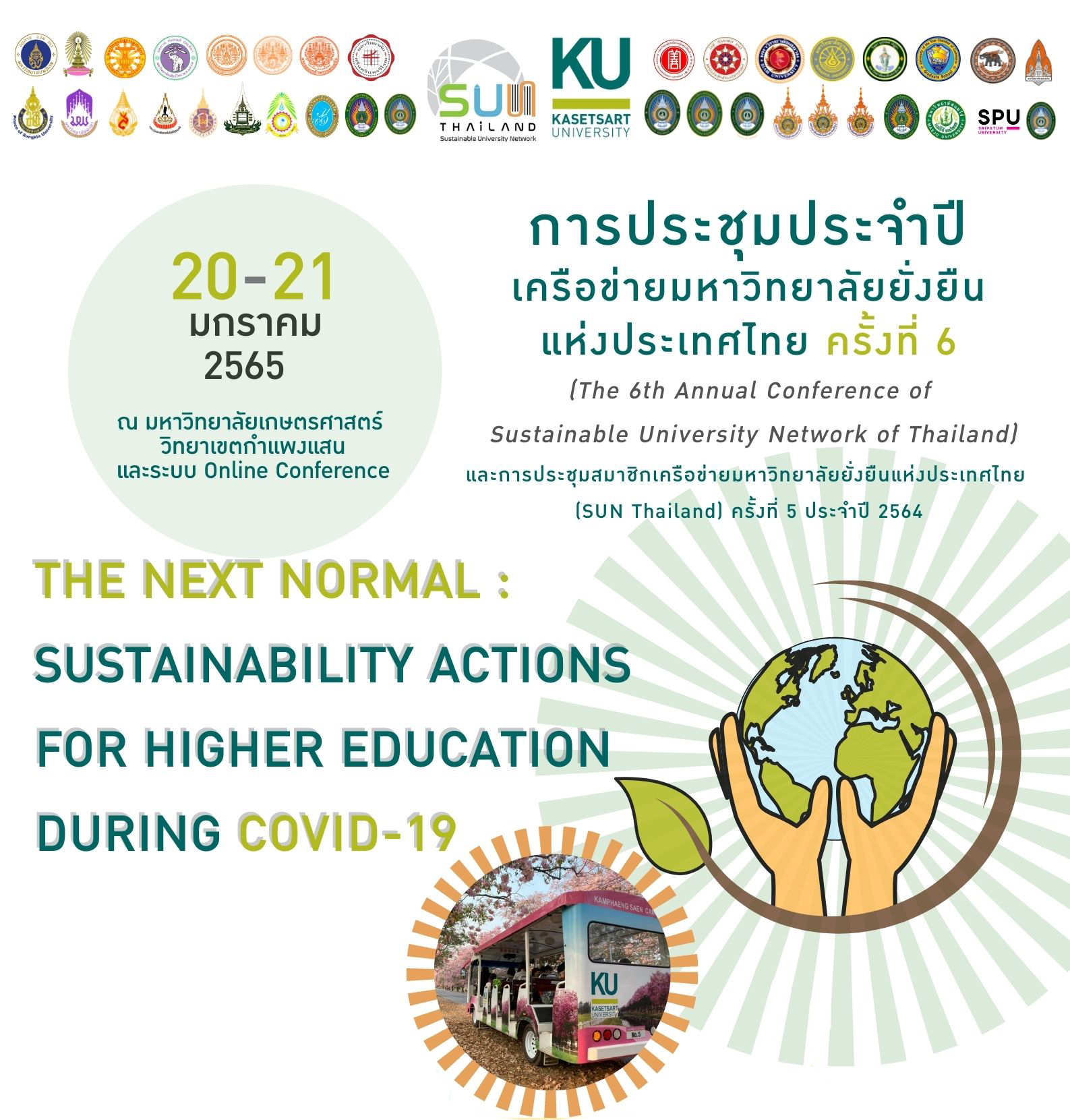การประชุมประจำปีเครือข่ายมหาวิทยาลัยยั่งยืนแห่งประเทศไทย ครั้งที่ 6