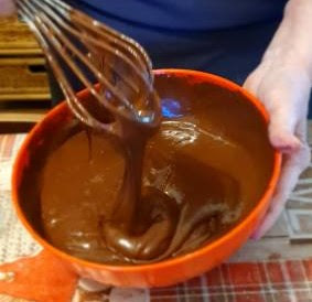 Add some of the dry mixtures and some other liquid specified (butter-sugar mixture) and the milk beating at low speed.