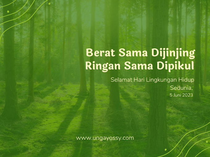 Berat Sama Dipikul, Ringan Sama Dijinjing 