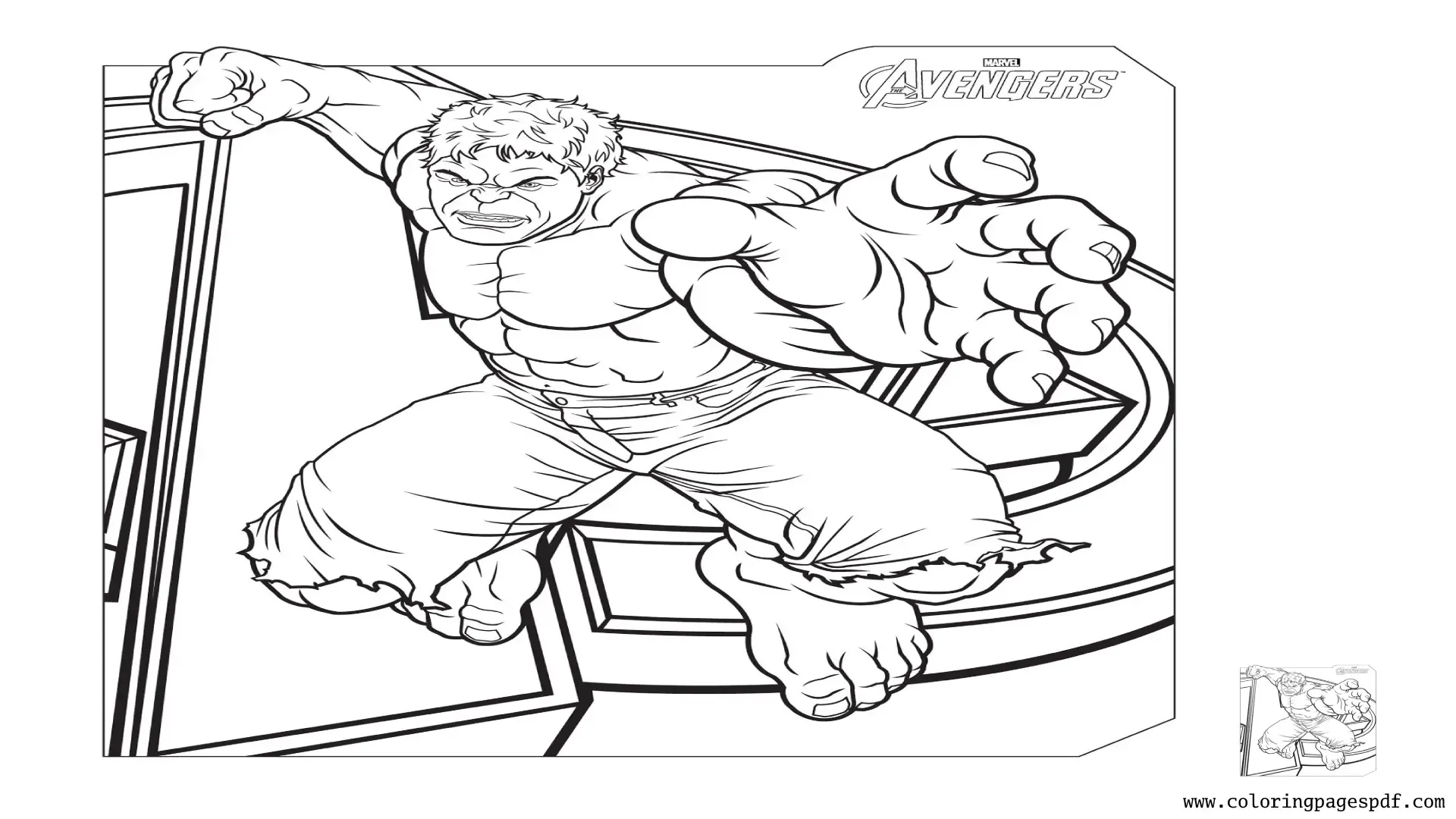 Coloring Pages Of Hulk