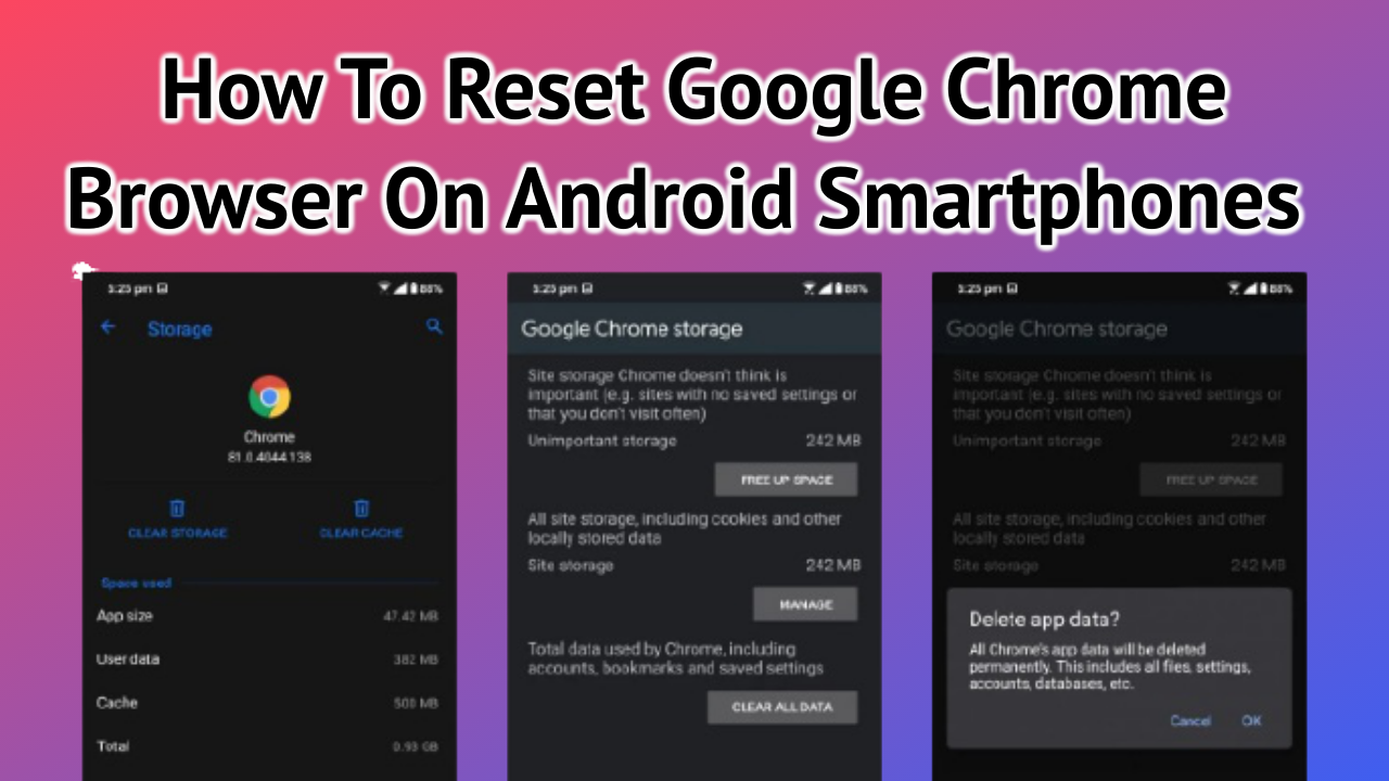  Reset Google Chrome Browser On Android 