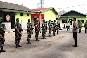 Kunjungi Markas TNI, Kapolres Disambut Jarmat Personel Kodim 1404/Pinrang