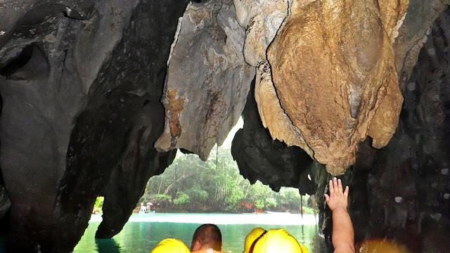 entrance/exit viewed from inside the St. Paul Cave and Underground River also known as Puerto Princesa Underground River