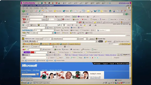 people’s browsers looked like in 90s-2000