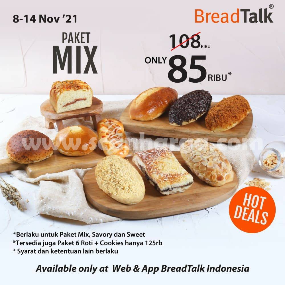 Breadtalk Promo Paket MIX harga spesial hanya Rp 85.000