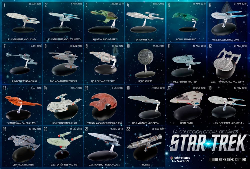 coleccion de naves star trek la nacion