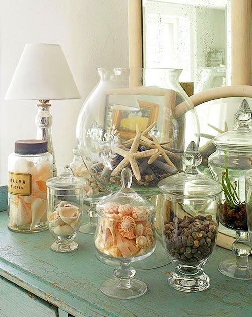 Decorating with Wire Baskets Coastal Style  Displaying collections,  Decorating with wire baskets, Beach decor