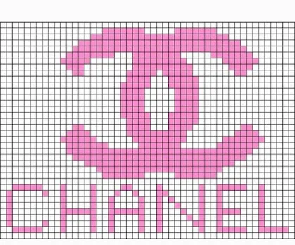 schemi a punto croce simboli di marcghi famosi come YL-chanel,dior,gucci ecc (6)