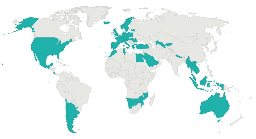 HEMOS ESTADO EN 50 PAÍSES