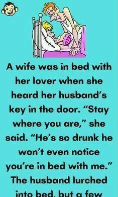 she heard her husband’s key in the door