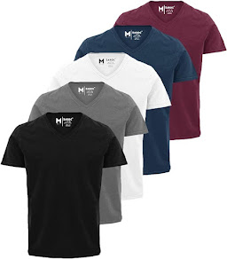 Kit 5 Camisetas Masculinas Slim Gola V Algodão Premium CLIQUE E CONFIRA