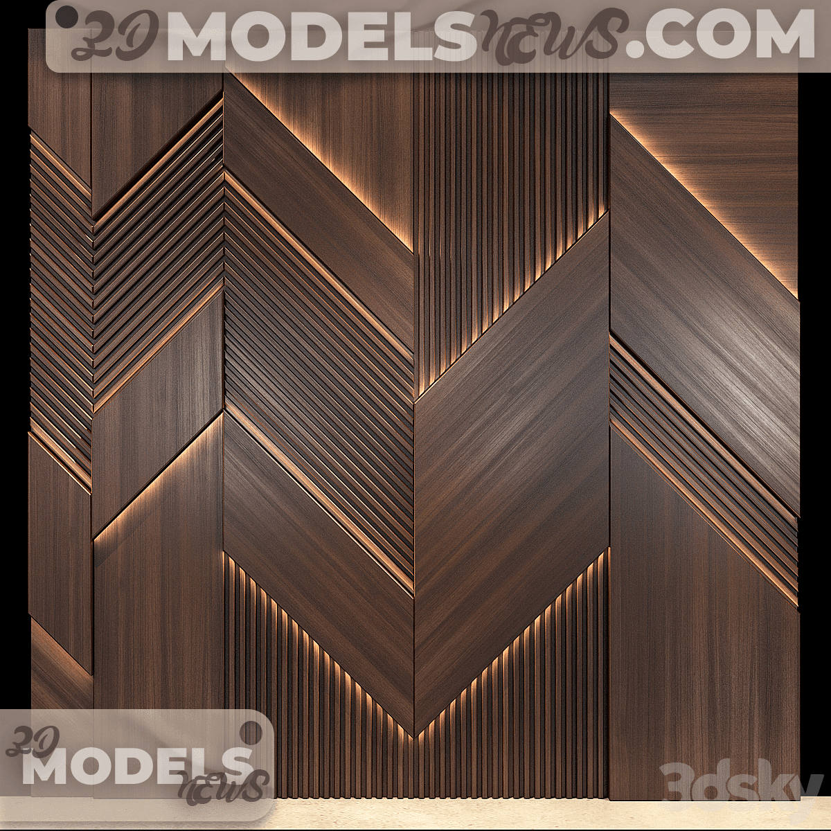 Wall panel model No 58 1