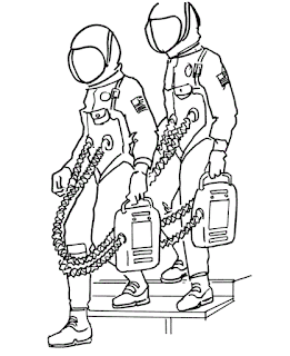 coloring pages astronauts