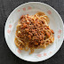 Udon bolognese.