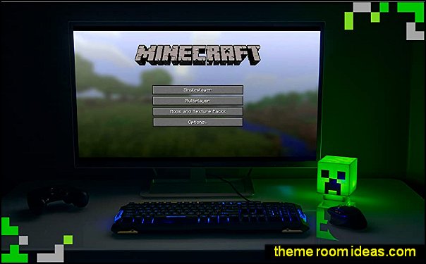 Minecraft Creeper Light Up Figure Minecraft bedroom decor Minecraft bedroom decorating