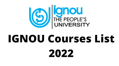 Courses Offered by IGNOU University