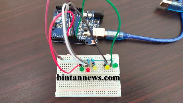 Running LED Berjalan Menggunakan Arduino UNO