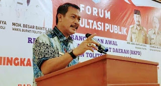 Bupati Tolitoli Amran Yahya Buka Secara Resmi Forum Konsultasi Publik RKPD 2023