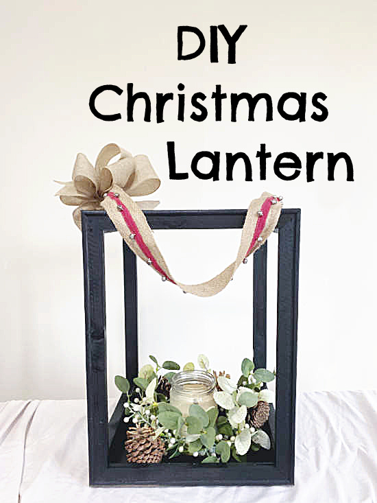 Christmas lantern pin with overlay