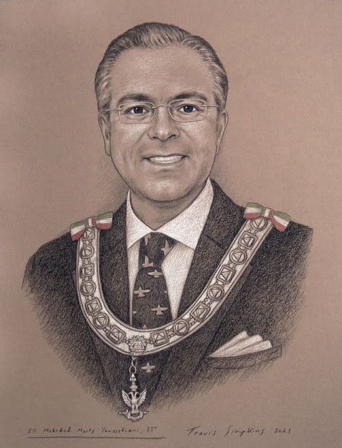 Mehrdad Marty Youssefiani, 33°. Sovereign Grand Commander. Supreme Council of Iran, in Exile. by Travis Simpkins