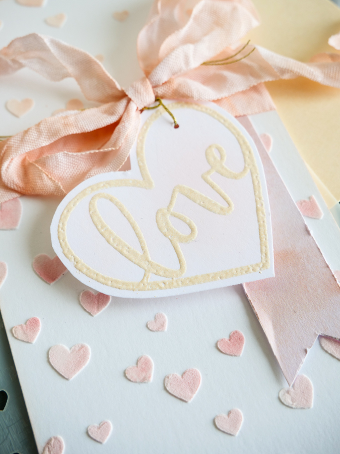 For the Love of Making Tags | Textured Love Tag