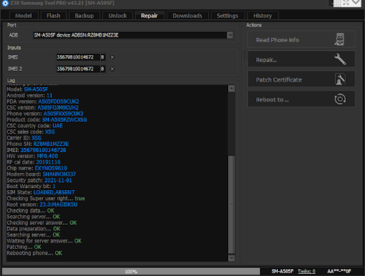 modem eng sm-a505f u9 baseband