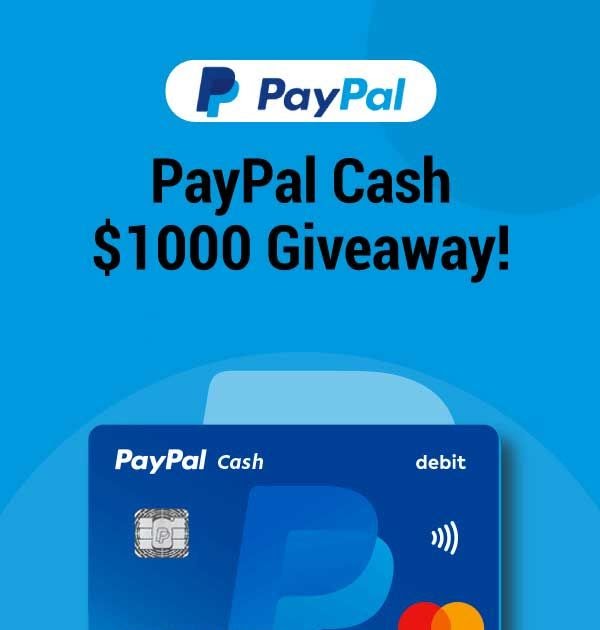 Get a 1000 Paypal Gift Card to Spend!