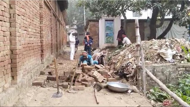 Jaunpur : एसडीएम ने लेखपाल को मौके पर भेजकर हटवाया खड़ंजा
