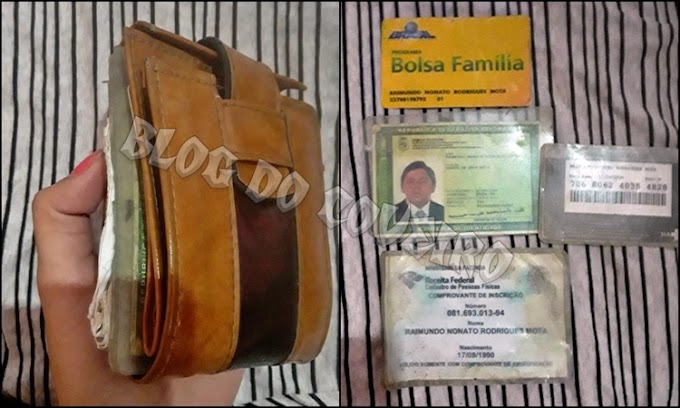 URGENTE: Procura-se o dono de uma carteira com todos os documentos encontrada em Cocal