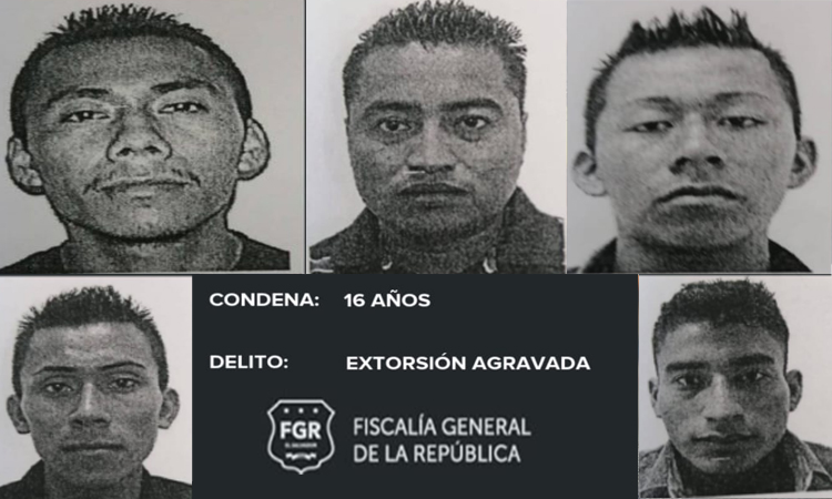 El Salvador: Cinco extorsionistas son condenados a 16 años de cárcel