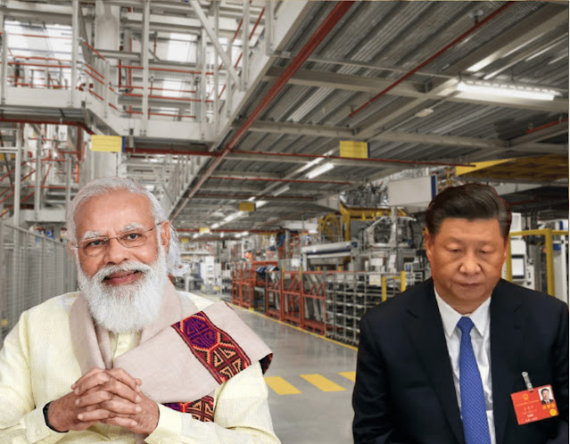 India’s manufacturing pace takes off as China’s manufacturing tumbles