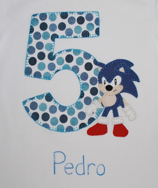 camiseta de cumpleaños Sonic