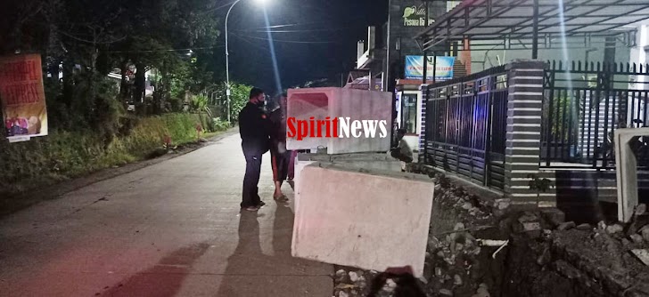 Kapolsek Manggala Berang, Pekerja Drainase Gunakan Badan Jalan Tampa Rambu