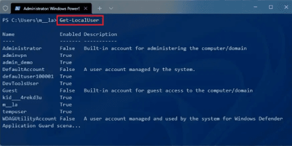 Windows 11 Bilgisayarda PowerShell Komutunu Kullanarak Parola Değiştirme