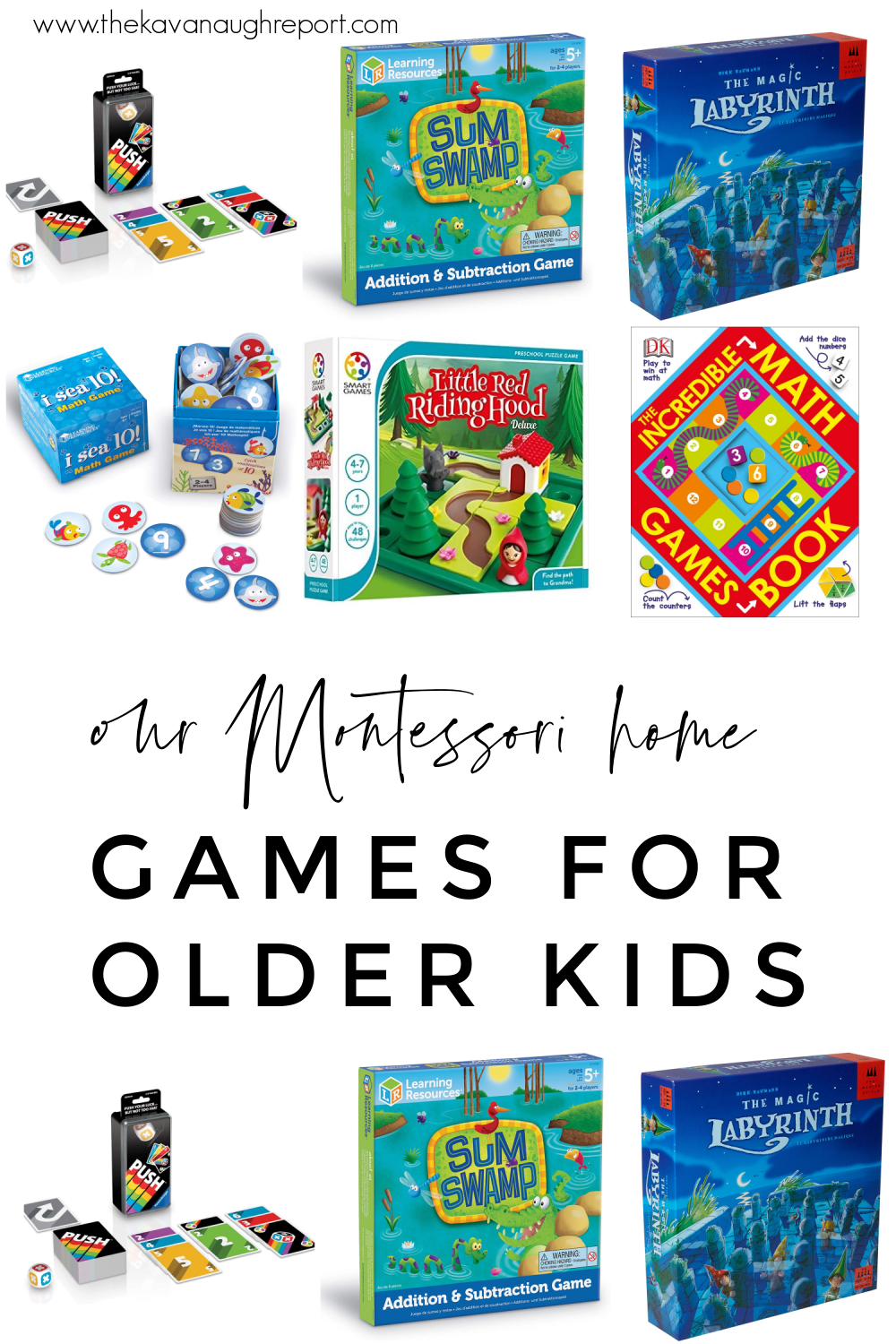 Montessori friendly board games for children ages 5 to 10-years-old. Many of these support academic learning in fun and interesting ways.