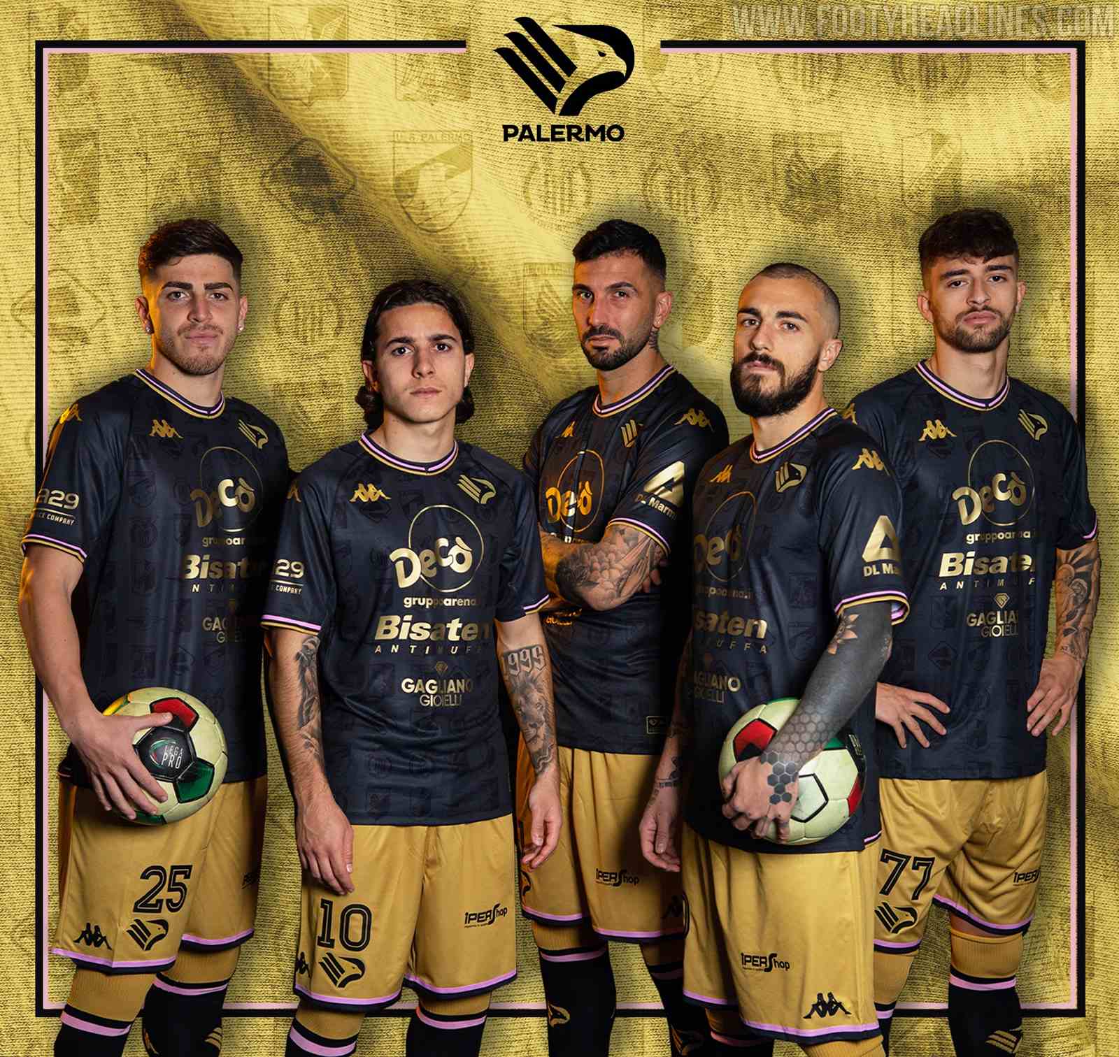 Palermo Away Shirt 2022/23, Official Kappa Jersey