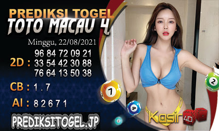 Prediksi Kasir4D Togel Macau Minggu 22 Agustus 2021