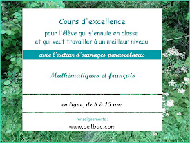 Cours d'excellence, mathématiques et français