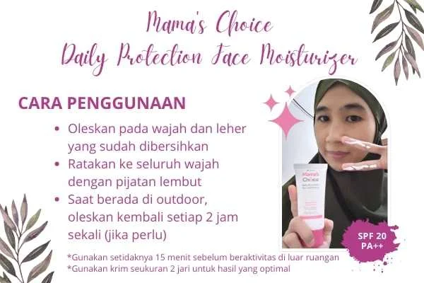 mama's choice face moisturizer dengan spf